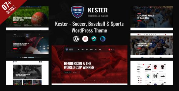 Kester – Soccer Club Sports News WordPress Theme