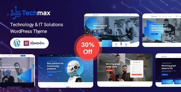 Techmax – IT Services Technology WordPress Theme