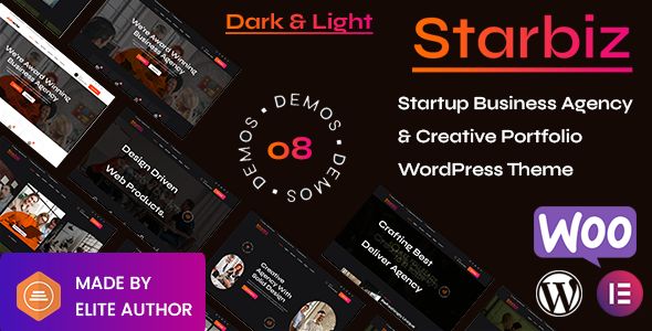 Starbiz – Startup Business Agency Creative Portfolio WordPress Theme