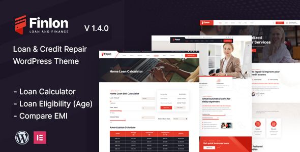 Finlon – Loan Credit Repair WordPress Theme