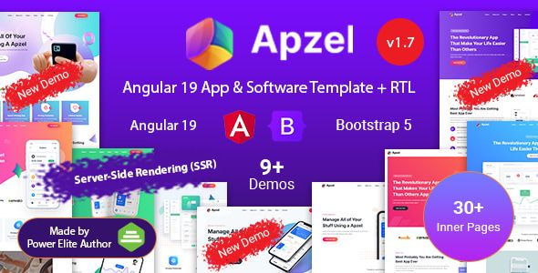 Apzel – Angular App & Software Template