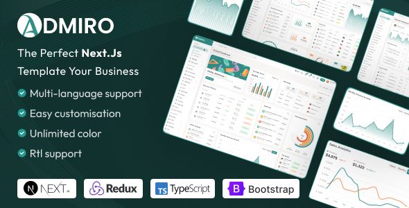 Admiro – React Nextjs Admin Dashboard Template