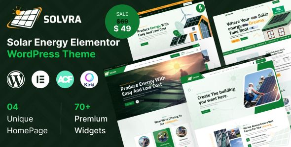 Solvra – Ecology Solar Energy WordPress Theme