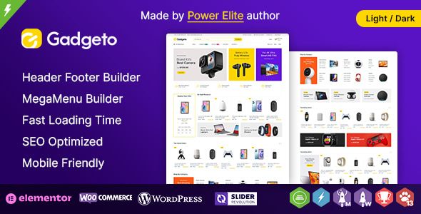 Gadgeto WP – Electronics Store Elementor WooCommerce Theme
