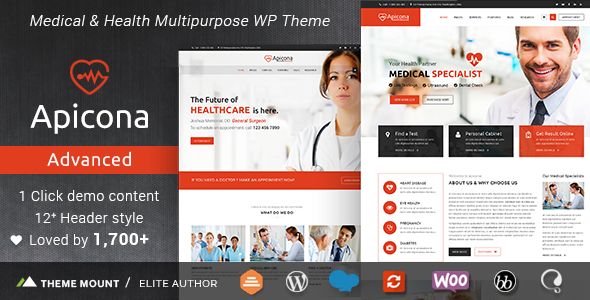 Apicona – Health Medical WordPress Theme