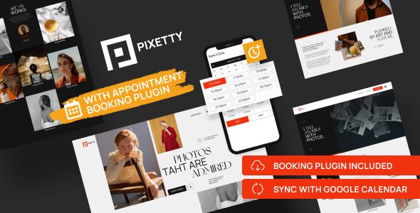 Photographer Booking Theme – Pixetty