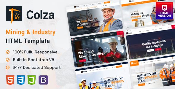 Colza - Mining Industry HTML Template