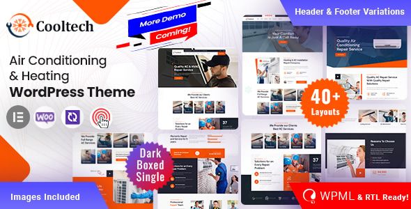Cooltech – Air Conditioning Heating WordPress Theme1.2