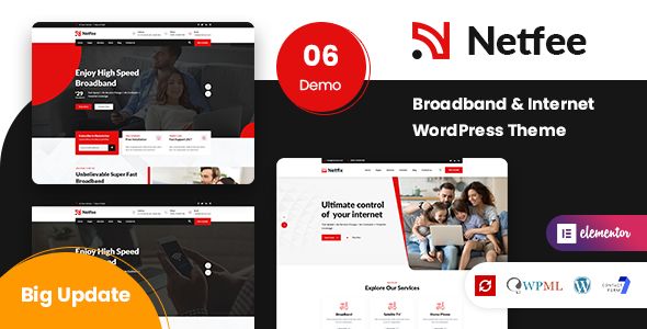 Netfee – Broadband Internet WordPress Theme