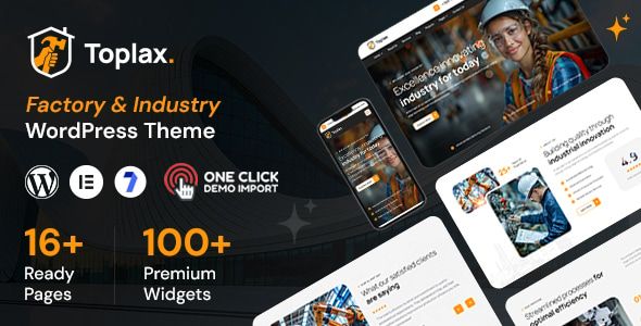 Toplax – Manufacturing WordPress Theme