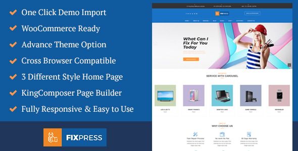 FixPress – Mobile Cell Phone and Computer Repair WordPress Theme