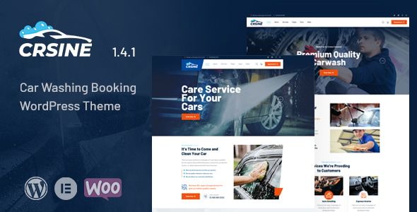 Crsine – Car Washing Booking WordPress Theme