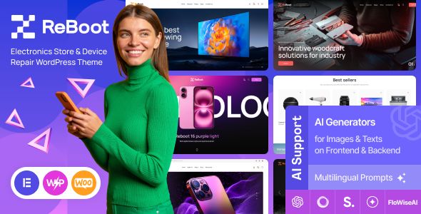 Reboot – Electronics Store Device Repair WordPress Theme