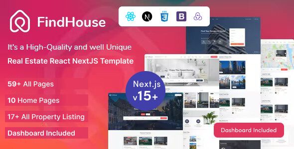 FindHouse – Real Estate React NextJS Template