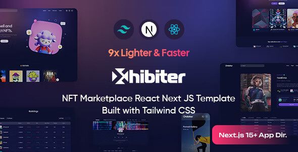 Xhibiter - NFT Marketplace React NextJS Template