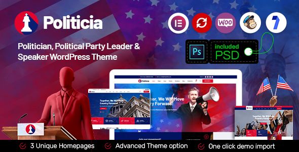 Politicia – Politician Speaker WordPress Theme
