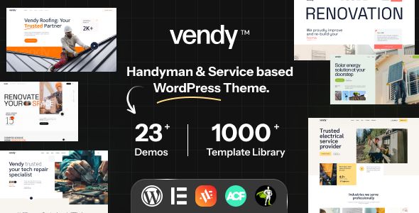 Vendy - Service Elementor Theme for Small Business