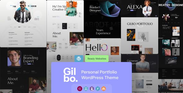 Gilbo – Creative Portfolio Personal WordPress Theme
