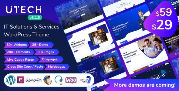 uTech – IT Solution And Technology WordPress Theme