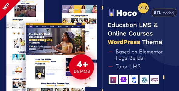 Hoco – Education LMS Virtual Classes WordPress Theme