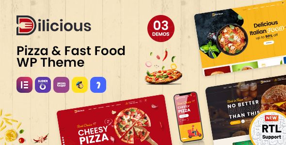 Dilicious – Pizza Fast Food WordPress Theme