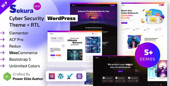 Sekura – Cyber Security WordPress Theme