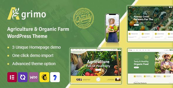 Agrimo – Agriculture Organic Farm WordPress Theme