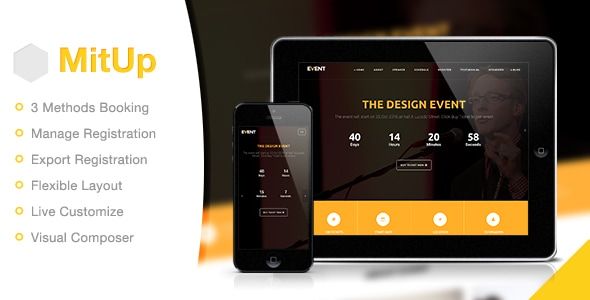 MitUp – Event Conference WordPress Theme