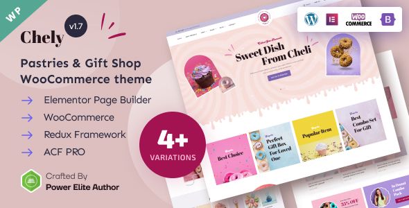 Chely – Pastries Gift Shop WordPress Theme
