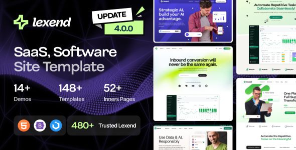 Lexend – Software/ SaaS Startup HTML5 Template