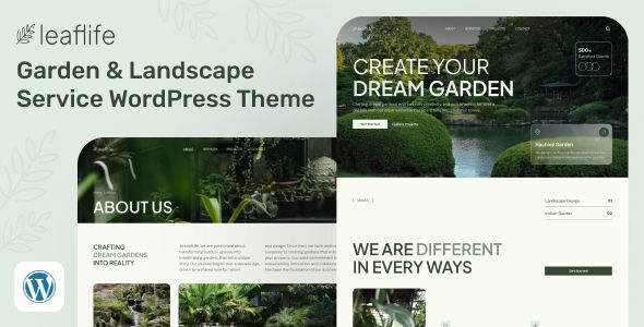 LeafLife – Garden Landscape Service WordPress Theme