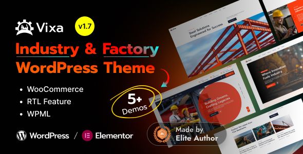 Vixa – Industry Factory WordPress Theme