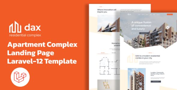 DAX – Apartment Complex Landing Page Laravel 11 Template