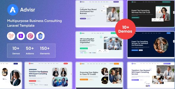 Advisr – Laravel Multipurpose Business Consulting Template