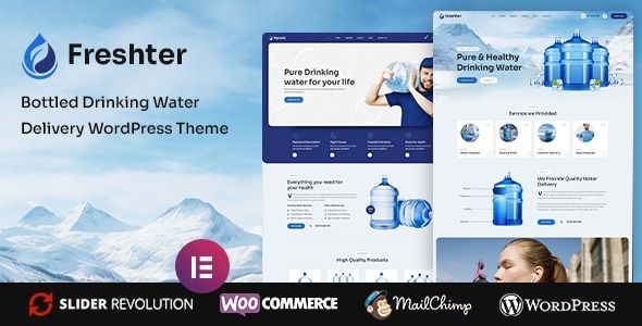 Freshter – Bottled Drinking Water Delivery WordPress Theme