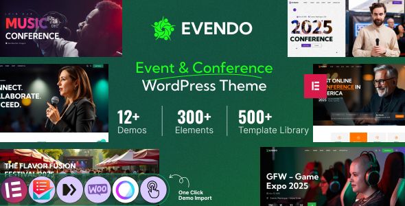 Evendo – Event Conference WordPress Theme