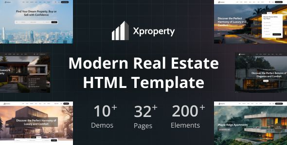 Xproperty – Modern Property Listing Real Estate HTML Template