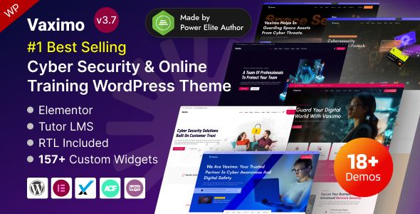 Vaximo – Cyber Security Company WordPress Theme