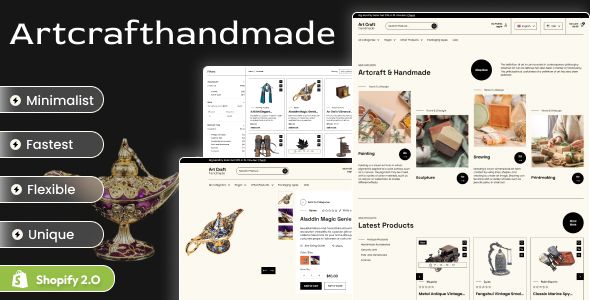 Art Craft Handmade – Shopify 2.0 Art Store Theme