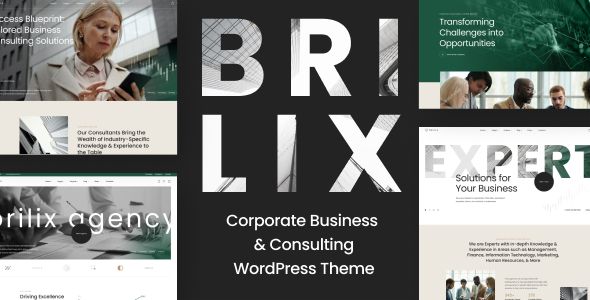 Brilix – Corporate Business Consulting WordPress Theme
