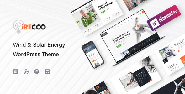 iRecco – Wind Solar Energy WordPress Theme