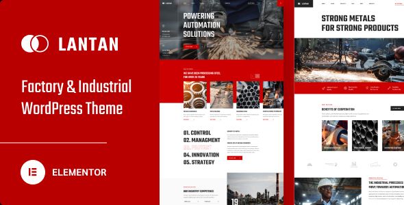 Lantan – Factory Industrial WordPress Theme