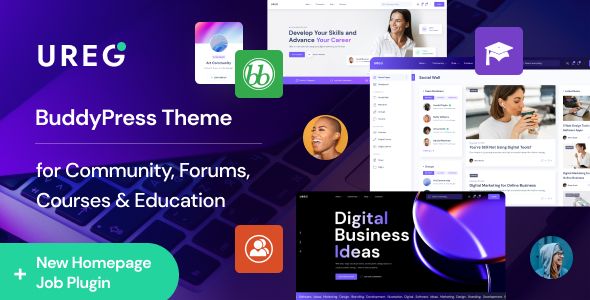Ureg – BuddyPress Community WordPress Theme