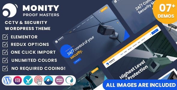 Monity – CCTV Security WordPress Theme