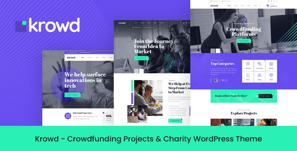Krowd – Crowdfunding Charity WordPress Theme
