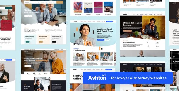 Ashton - Lawyer Attorney WordPress