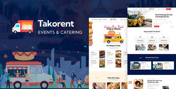 Takorent – Food Trucking Rental WordPress Theme