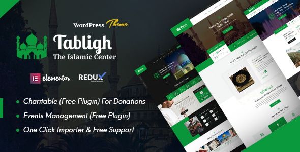 Tabligh – Islamic Institute Mosque WordPress Theme