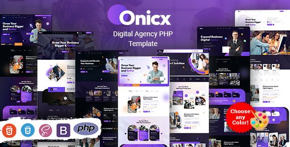 Onicx – Digital Marketing Agency PHP Template