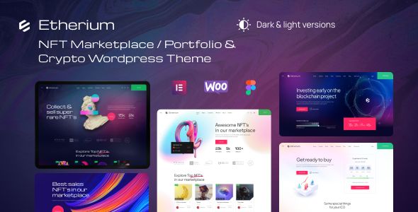 Etherium | NFT Marketplace Crypto WordPress Theme